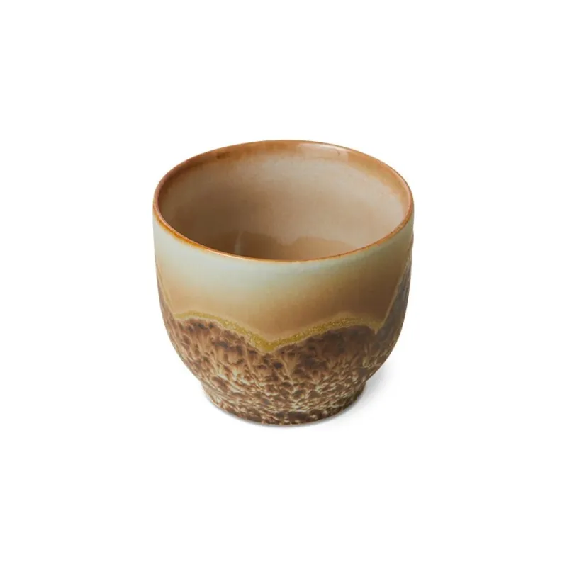 Tasse à café en grès marron 250ml Shell - HKLIVING - The Cool Republic