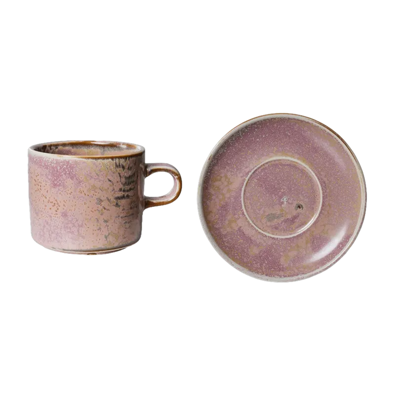 Tasse et soucoupe Rustic Pink - HKLIVING - The Cool Republic