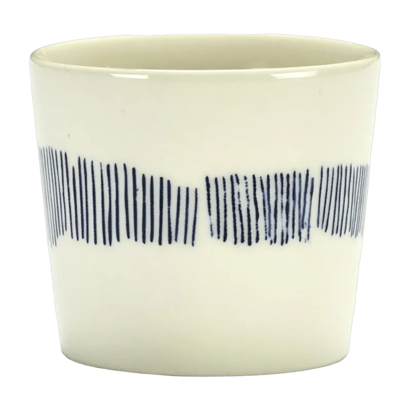 Tasse expresso blanc avec motif bleu Feast - Serax - The Cool Republic