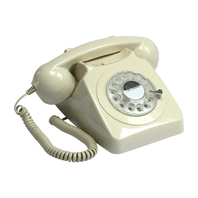 Téléphone fixe rétro ivoire 746 Rotary - GPO Retro - The Cool Republic