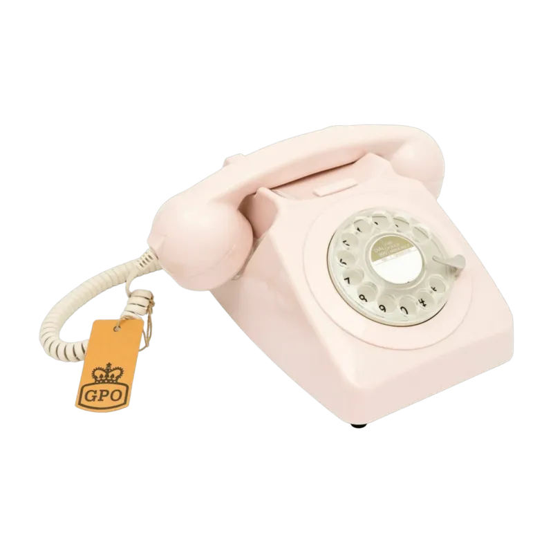 Téléphone fixe rétro rose 746 Rotary - GPO Retro - The Cool Republic