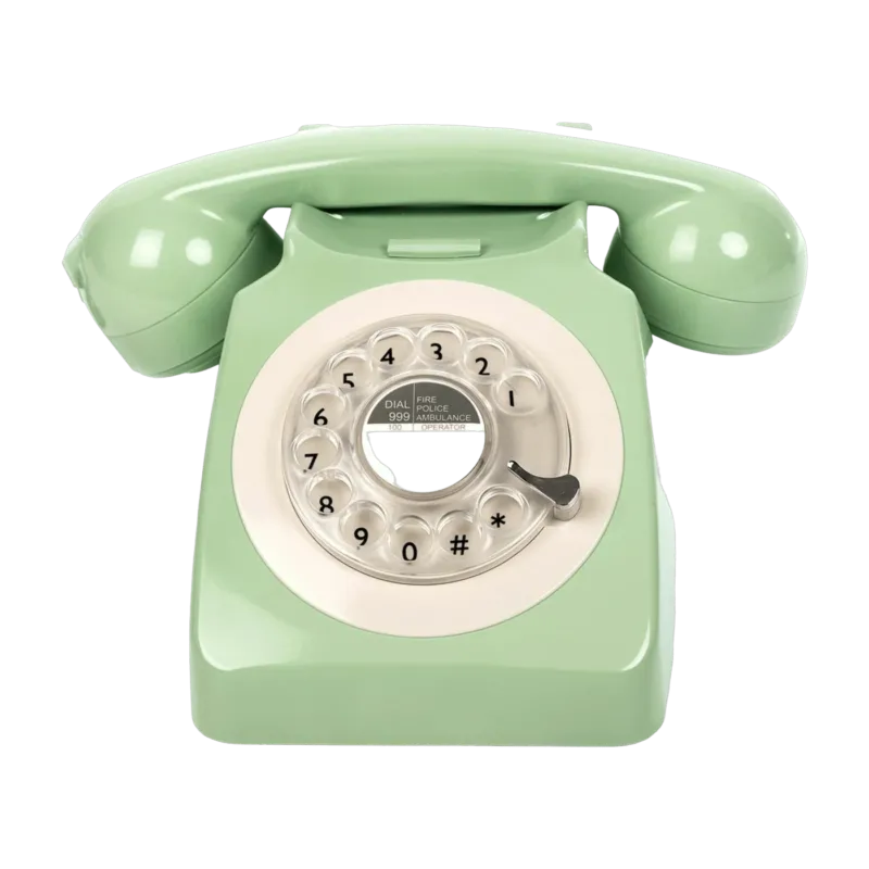 Téléphone fixe rétro vert 746 Rotary - GPO Retro - The Cool Republic