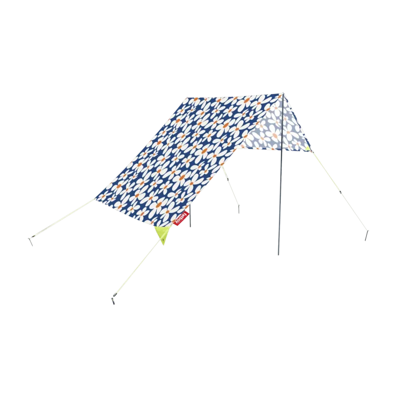 Tente de plage en coton bleu à fleurs Malibu 40 x 19 cm Miasun - Fatboy - The Cool Republic