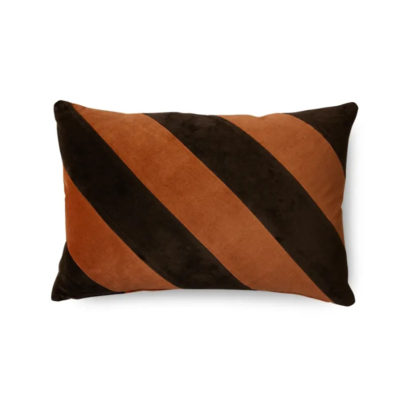 Coussin en velours rayé septembre (60X40cm) - HKLIVING