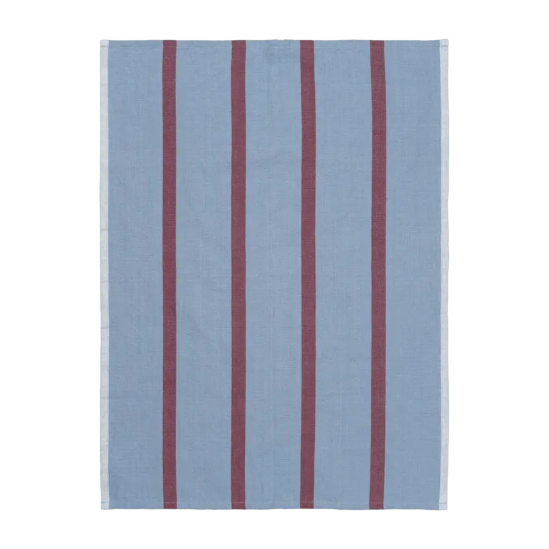 Torchon bleu et rouge Hale - Ferm living - The Cool Republic