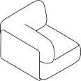 Torio Sofa - Eckmodul 85x100 [100] Links