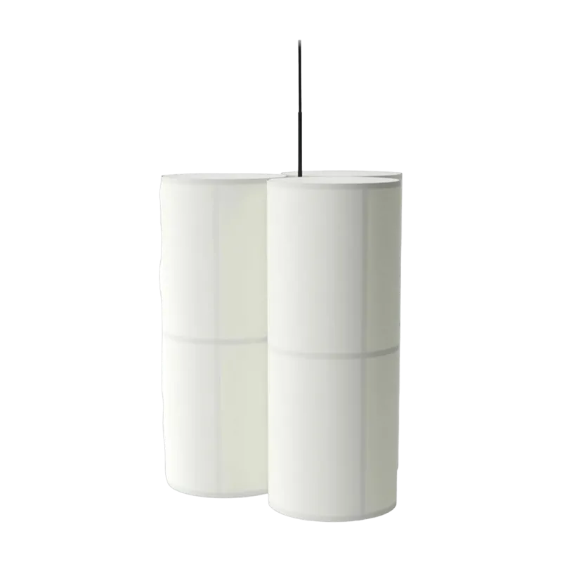 Trio de suspension en lin blanc 75cm Hashira - Audo - The Cool Republic