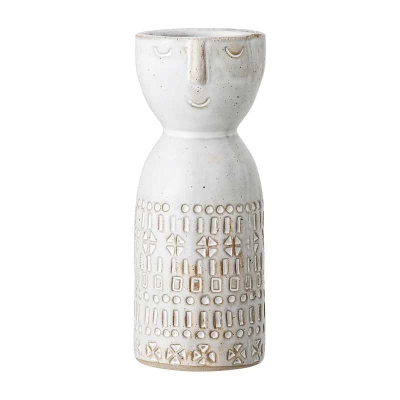 Vase Embla en grès blanc - Bloomingville - The Cool Republic