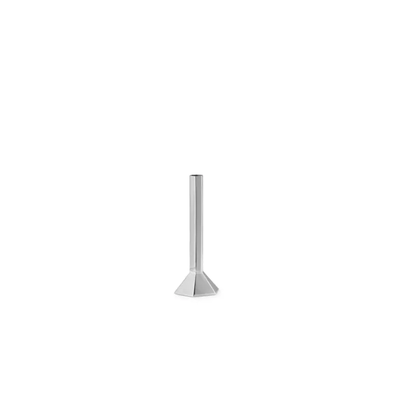 Vase en acier inoxydable poli 10x24cm Hexa - Normann Copenhagen - The Cool Republic