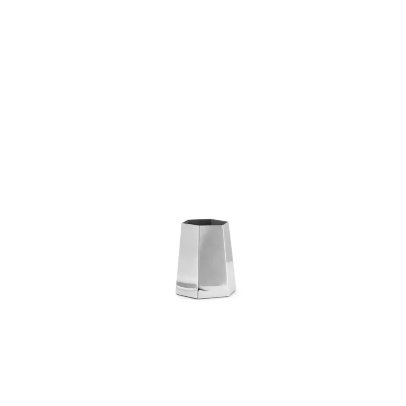 Vase en acier inoxydable poli 14x15cm Hexa - Normann Copenhagen - The Cool Republic