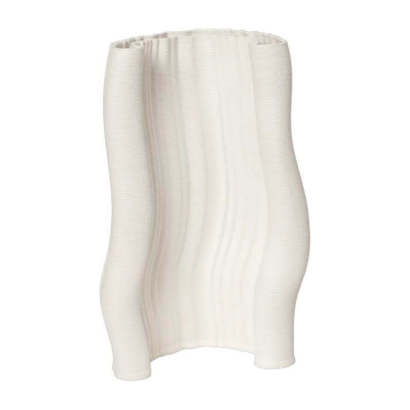 Vase en argile impression 3D Moire - Ferm Living - The Cool Republic