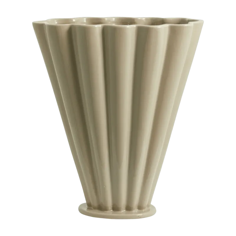Vase en céramique couleur sable Colla - Nordal - The Cool Republic