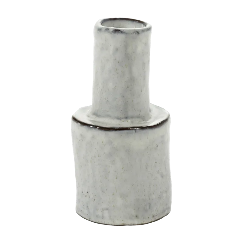 Vase en grès blanc 14 cm Héléna - Serax - The Cool Republic