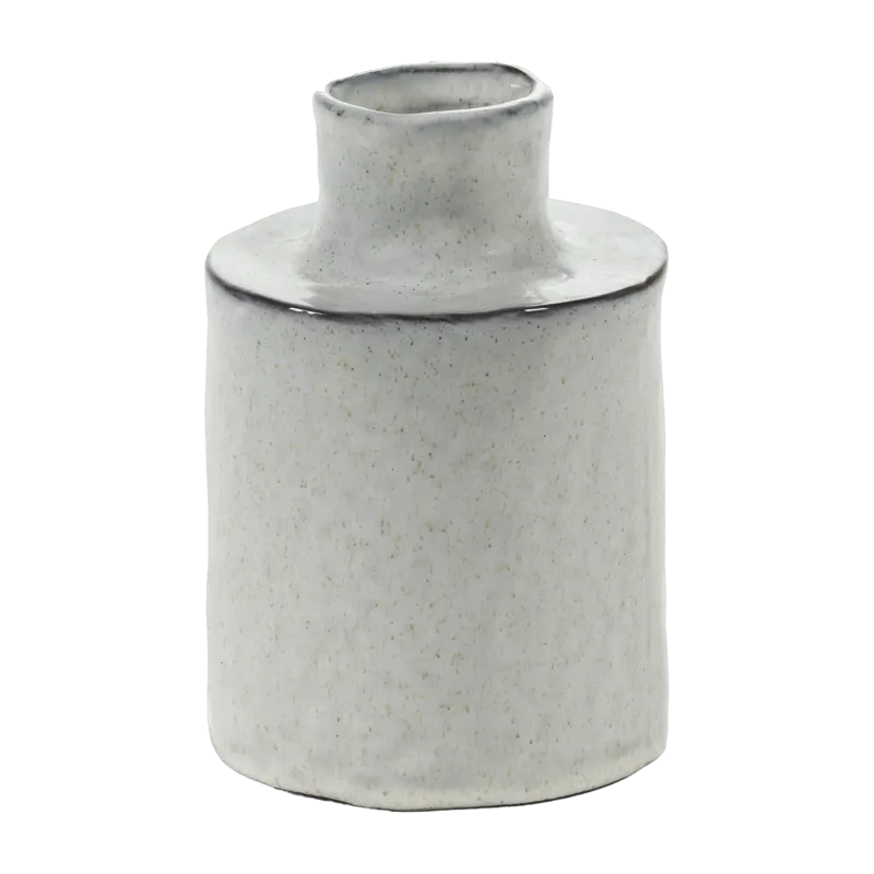 Vase en grès blanc 15 cm Héléna - Serax - The Cool Republic