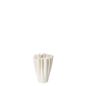 Vase en grès blanc 8 x 11 cm Dedali - Ferm living - The Cool Republic