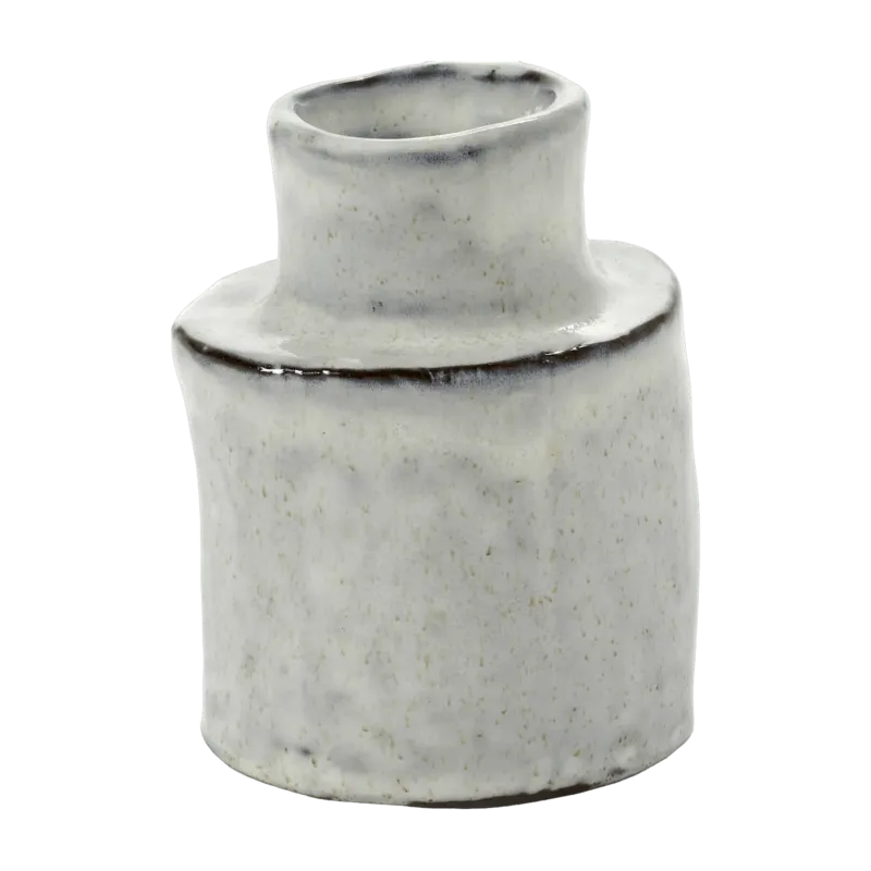 Vase en grès blanc 9 cm Héléna - Serax - The Cool Republic