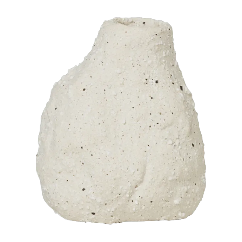 Vase en grès blanc cassé Vulca - Ferm Living - The Cool Republic