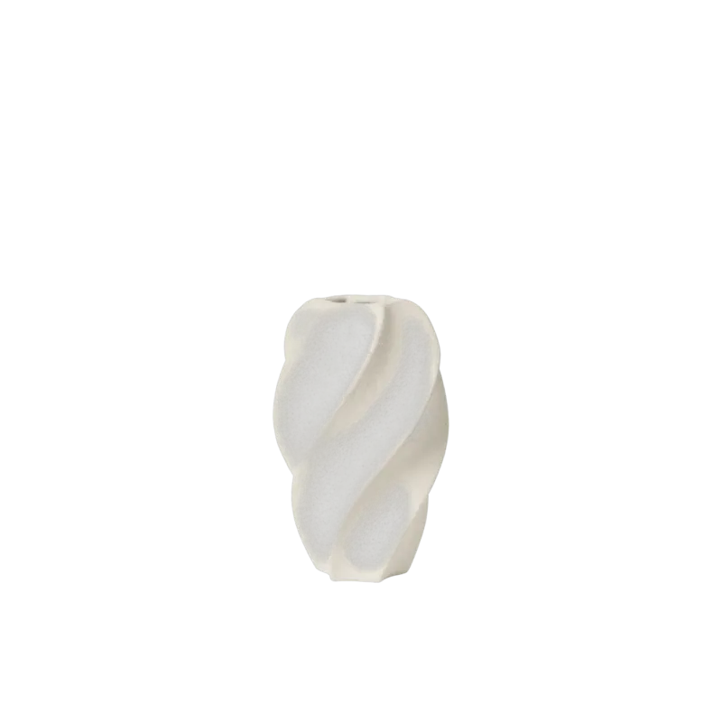 Vase en grès blanc émaillé mat 19x32cm Odette - Broste Copenhagen - The Cool Republic