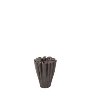 Vase en grès marron foncé 8 x 11 cm Dedali - Ferm Living - The Cool Republic