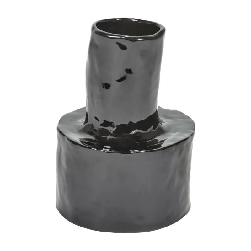 Vase en grès noir 19 cm Héléna - Serax - The Cool Republic