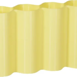 Vase en plastique recyclé jaune pastel 22x6x13cm Alvaro - WARREN ET LAETICIA - The Cool Republic