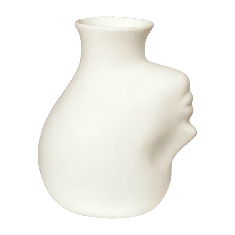 Vase en porcelaine blanc tête à l'envers - Pols Potten - The Cool Republic