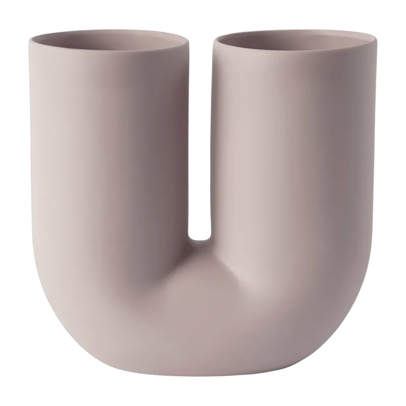 Vase en porcelaine lilac Kink - Muuto - The Cool Republic