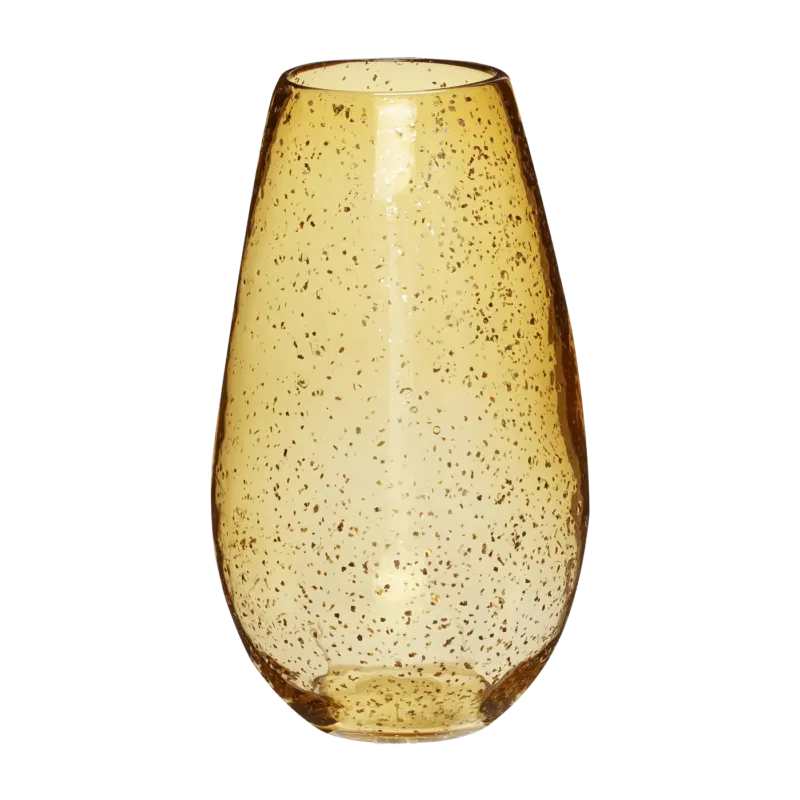 Vase en verre ambre Glow - Hübsch - The Cool Republic