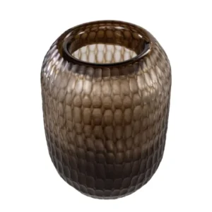 Vase en verre fumé soufflé à la bouche 30x42,5cm - Versmissen - The Cool Republic