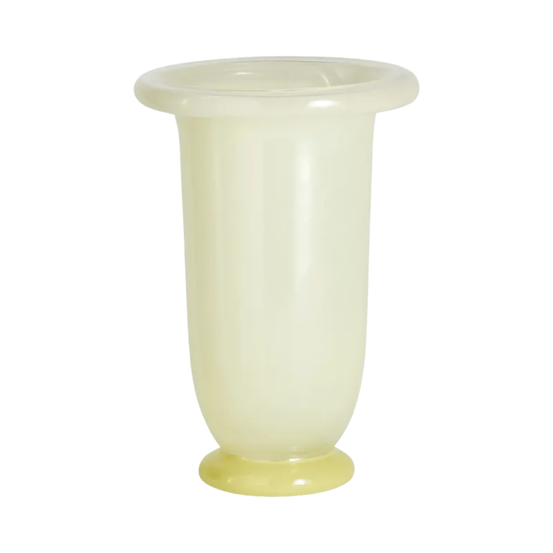 Vase en verre jaune 14x21cm Empire - Hay - The Cool Republic