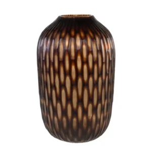 Vase en verre marron soufflé à la bouche 31x47,5cm - Versmissen - The Cool Republic