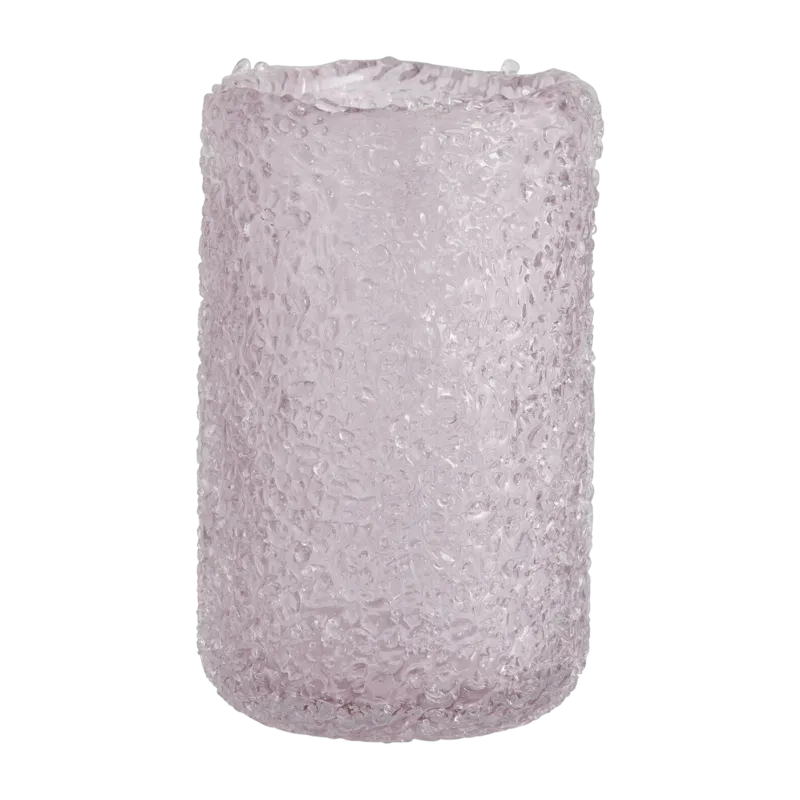 Vase en verre rose 19,5 cm Clyde - Nordal - The Cool Republic