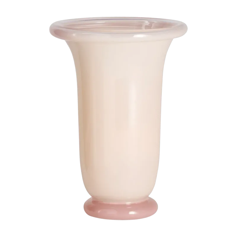 Vase en verre rose poudré 14x21cm Empire - Hay - The Cool Republic