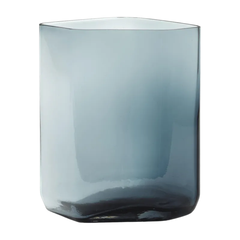 Vase en verre soufflé bleu 22x22x33cm Silex L - Serax - The Cool Republic