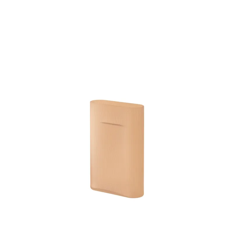 Vase en verre soufflé orange 35cm Ridge - Muuto - The Cool Republic