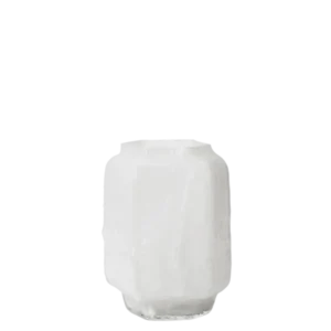 Vase en verre soufflé recyclé blanc 25 cm Mokuri - Ferm Living - The Cool Republic