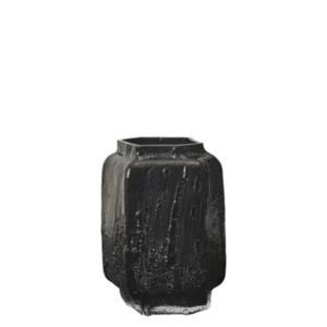 Vase en verre soufflé recyclé noir 25 cm Mokuri - Ferm Living - The Cool Republic