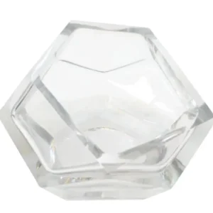 Vase en verre transparent massif 14,5x11,5cm Diamond - Versmissen - The Cool Republic