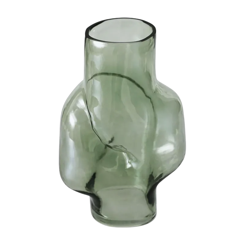 Vase haut en verre Gleam Olive - HKLIVING - The Cool Republic