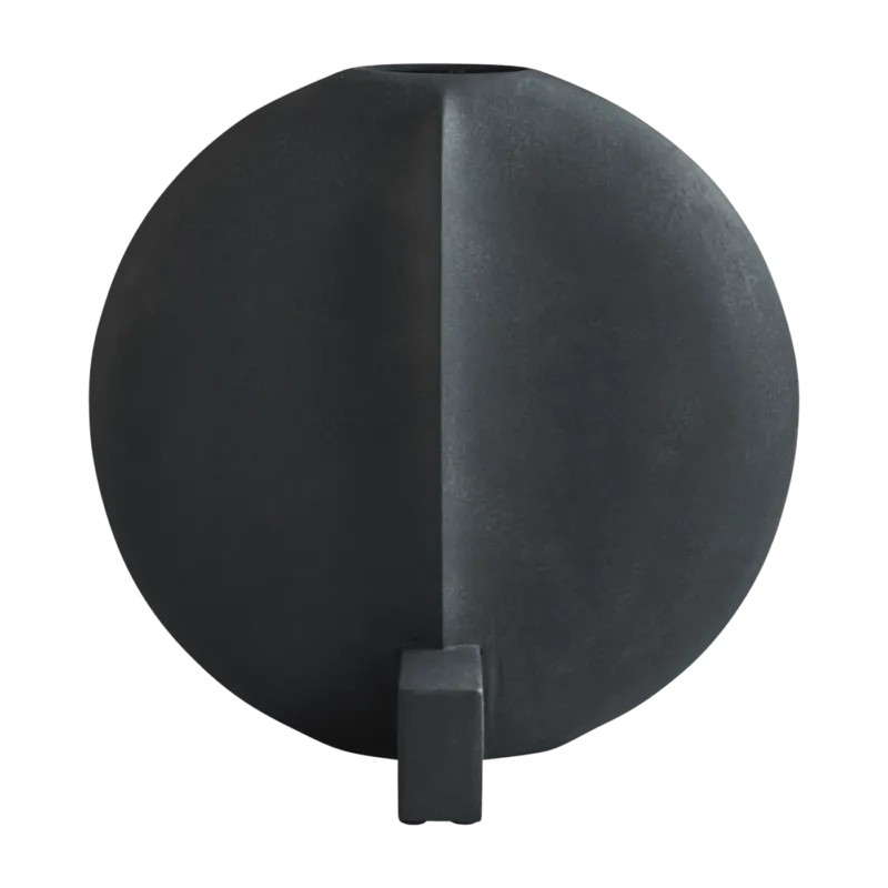Vase rond en céramique noir 49x27x45cm Guggenheim - 101 Copenhagen - The Cool Republic