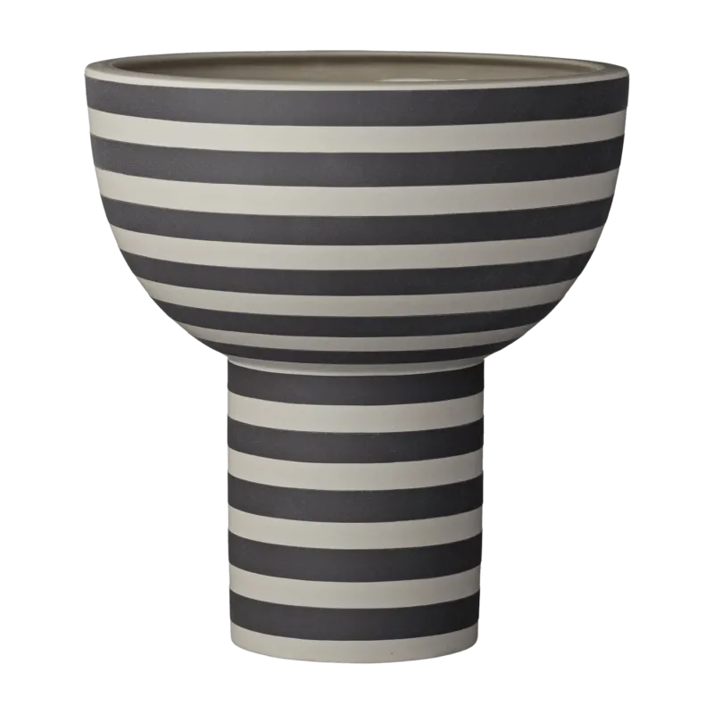 Vase sculptural noir et beige Varia - AYTM - The Cool Republic