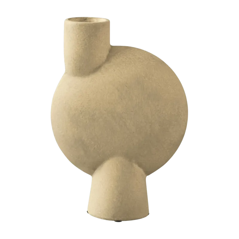 Vase sphérique beige 26 cm Bulb - 101 Copenhagen - The Cool Republic