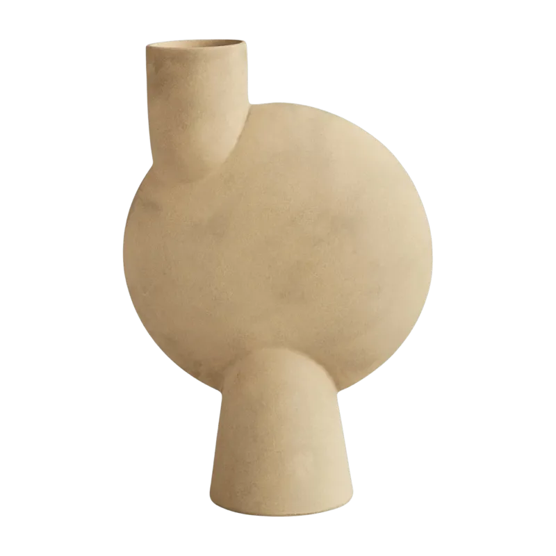 Vase sphérique beige 43 cm Bulb - 101 Copenhagen - The Cool Republic