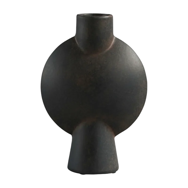 Vase sphérique noir 19 cm Bulb - 101 Copenhagen - The Cool Republic