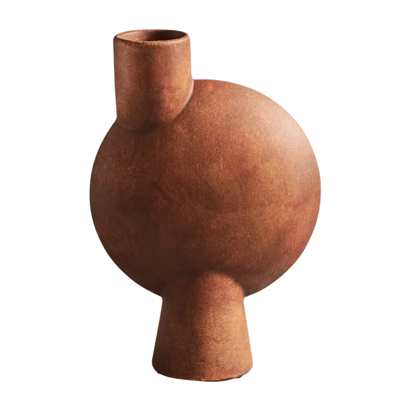 Vase sphérique terracotta 26 cm Bulb - 101 Copenhagen - The Cool Republic