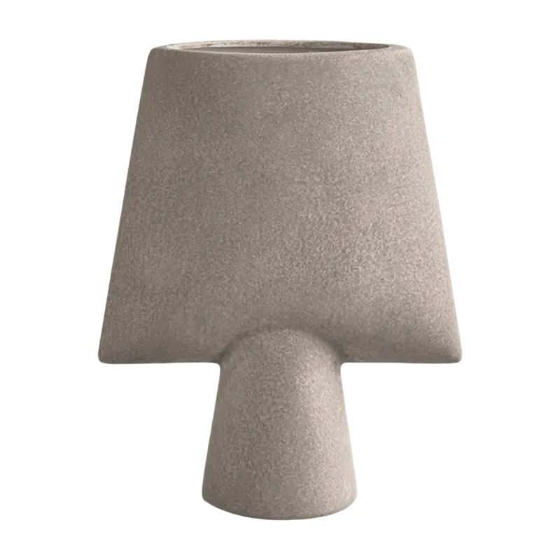 Vase taupe 25 cm Square - 101 Copenhagen - The Cool Republic