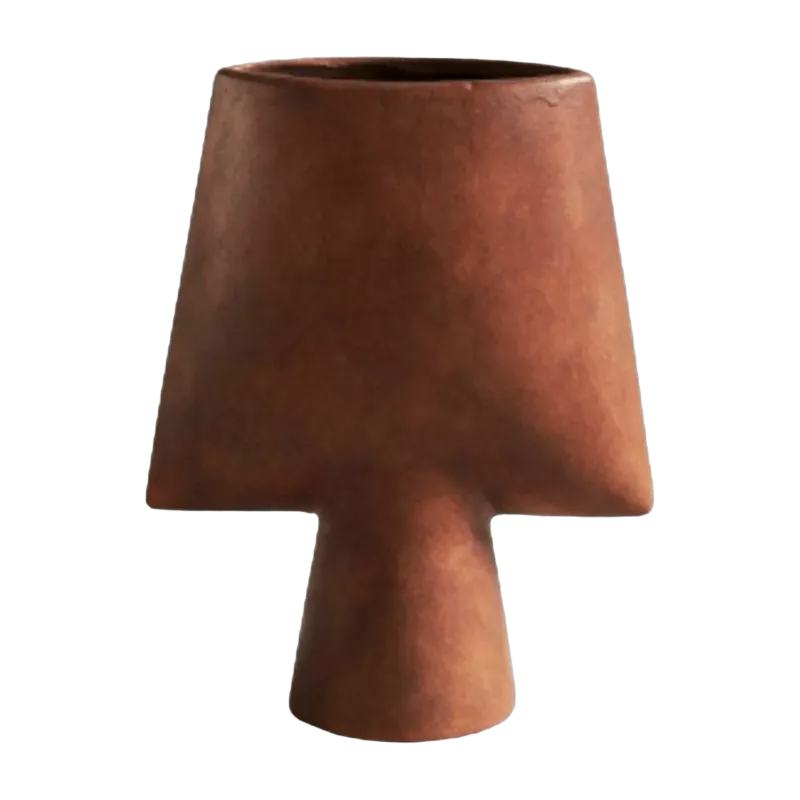 Vase terracotta 25 cm Square - 101 Copenhagen - The Cool Republic
