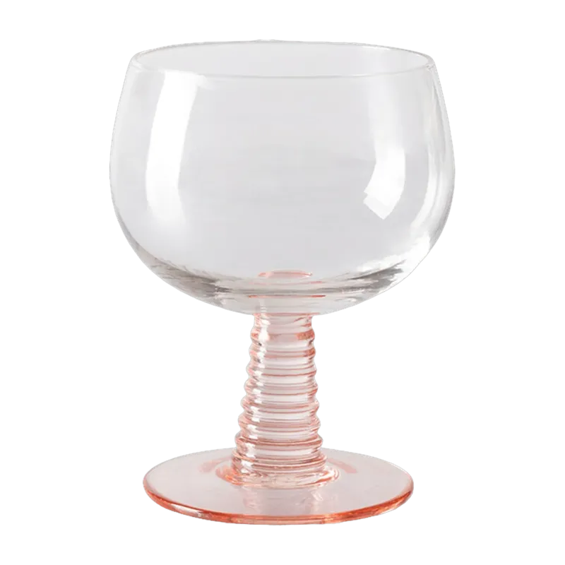 Verre à vin Swirl Low Nude - HKliving - The Cool Republic