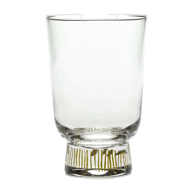 Verre en verre à rayures dorées Feast - Serax - The Cool Republic