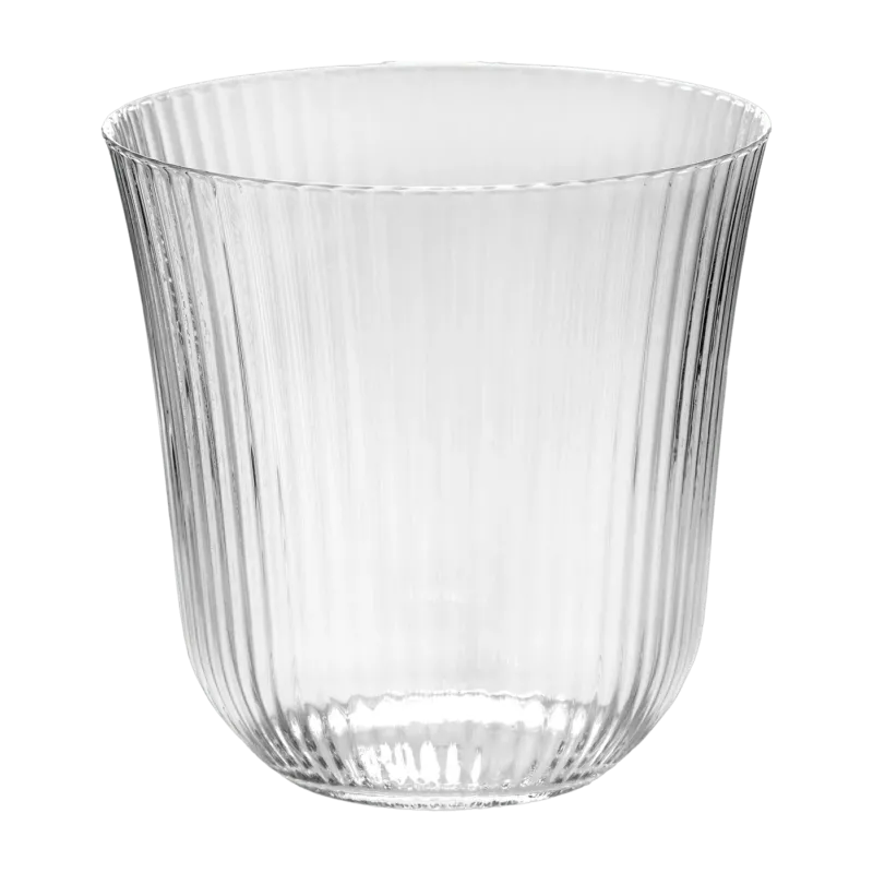 Verre en verre transparent strié 30 cl Inku - Serax - The Cool Republic
